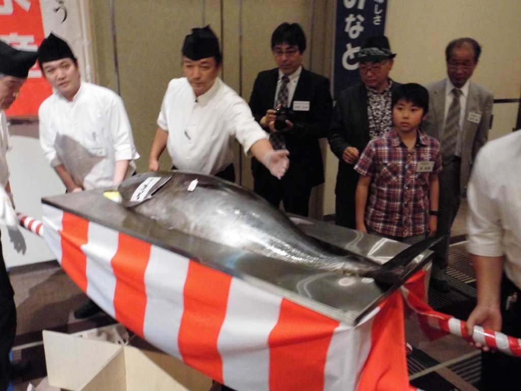 マグロ解体ショー 写真