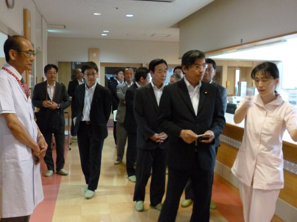 重度心身障害児・者の入院状況の課題を伺う 写真