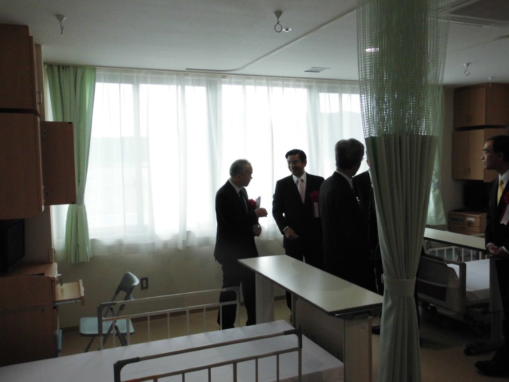 入院病棟へ 写真