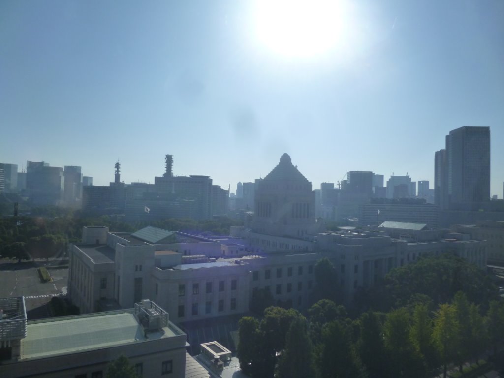 本日の国会議事堂 写真