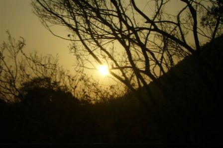 岩国の夕日