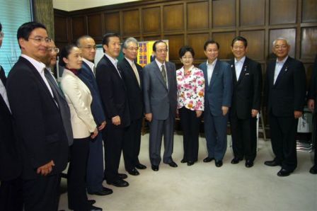 福田総理と参議院国対メンバー