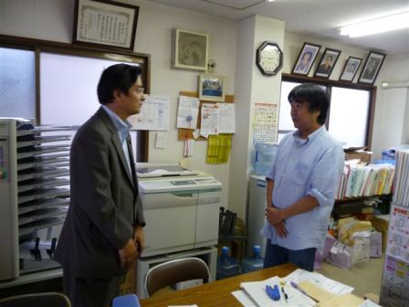 愛媛県難病連 河野事務局長と