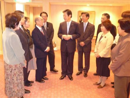 党員の皆様との懇談