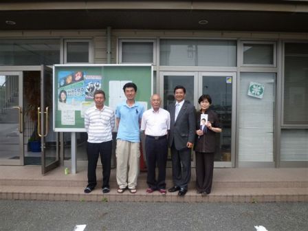宇部漁業組合の方々と(村上市議)