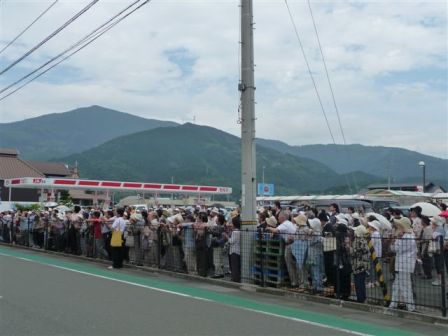 大洲市での街頭