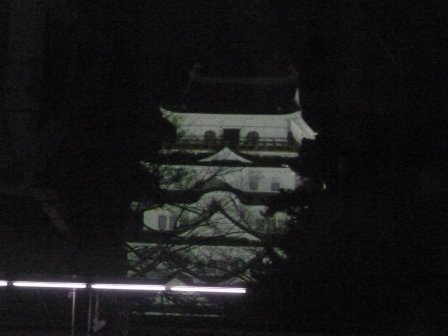 夜の福山城