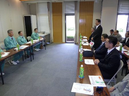 本日視察目的を挨拶