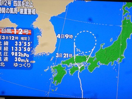 台風の進路