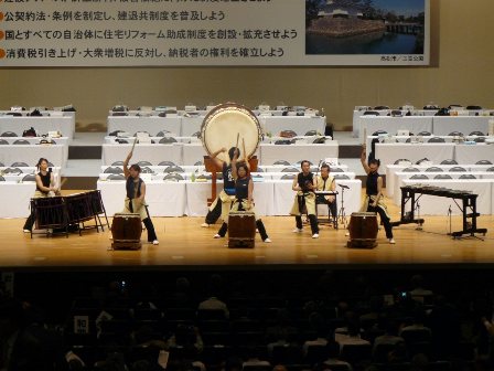 歓迎の太鼓