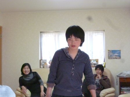 家族団らん(次男・妻・長女)