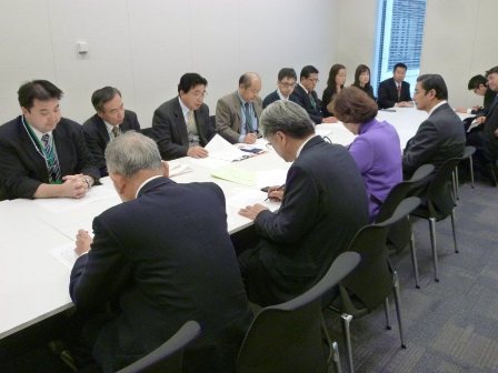 日本私立学校教職員組合との意見交換