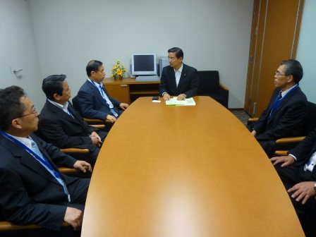 石橋宇和島市長以下愛媛県の方々