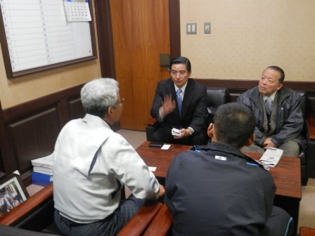 伊吹漁協組合長と懇談