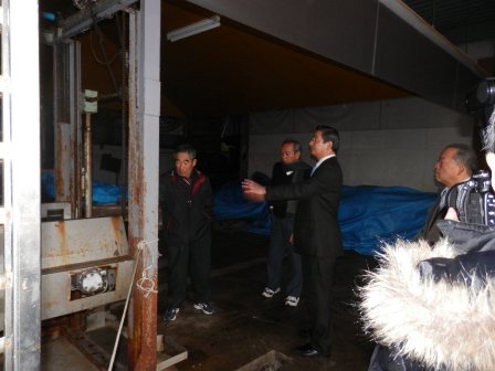 いりこ加工場視察