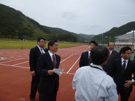 運動公園視察