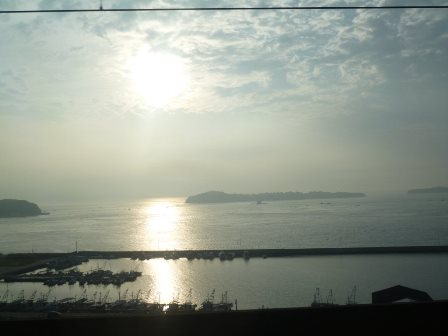 朝の瀬戸内海