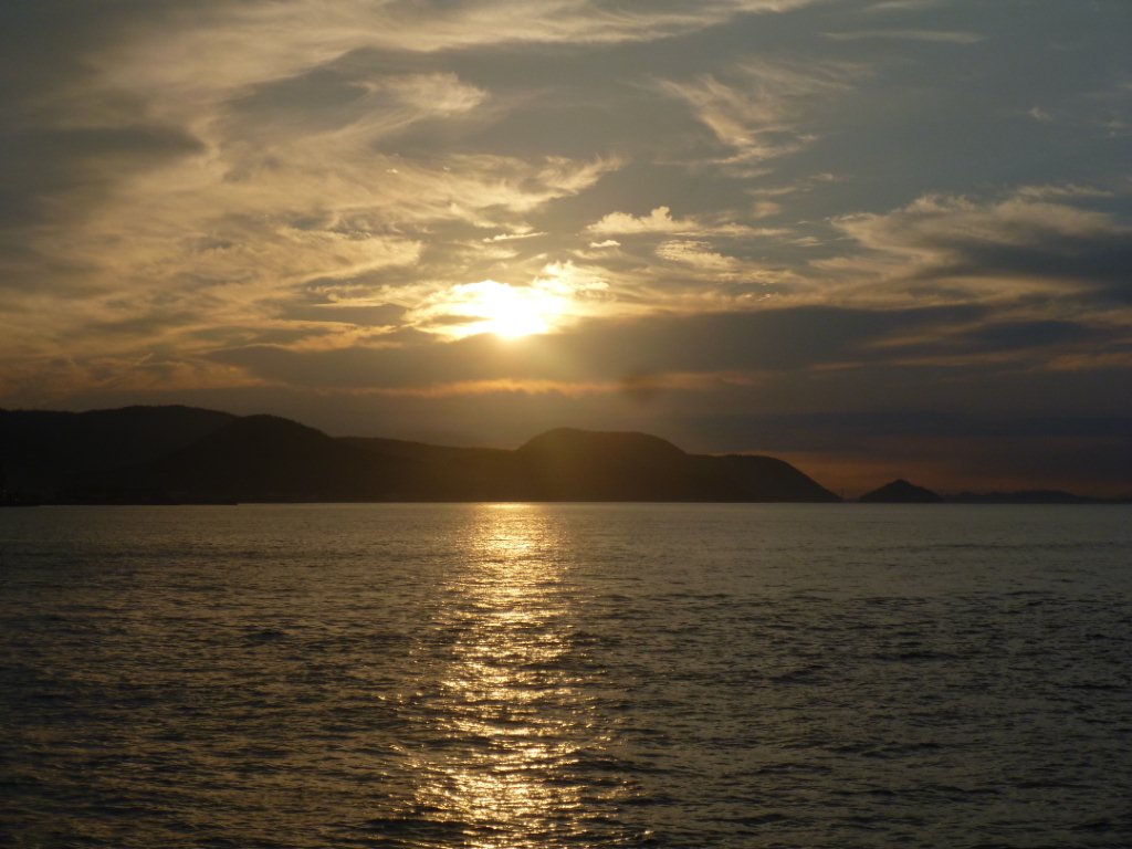 瀬戸内海の夕陽２