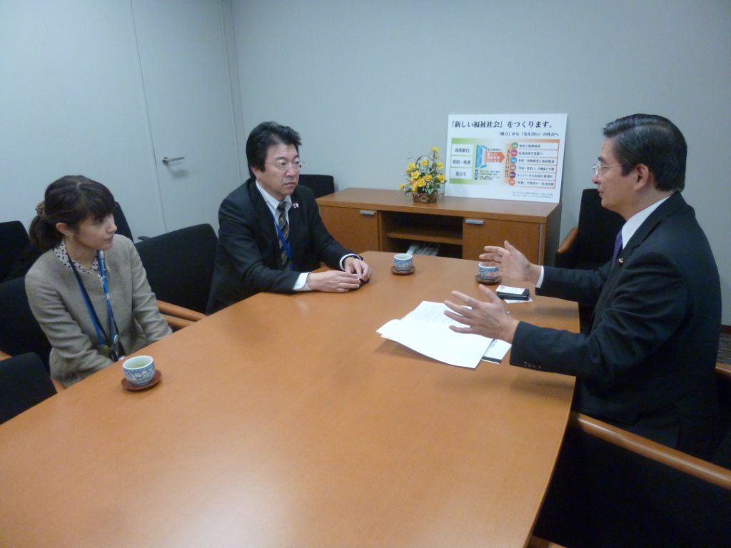 越智社長と意見交換