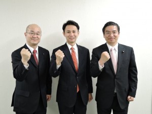 谷あい正明議員と都築代表と