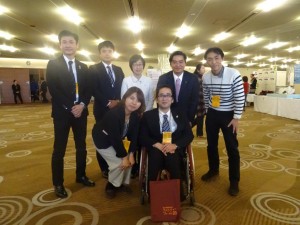 車いすダンス坪田氏・おやじりんく金子氏。・品川区議