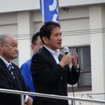 徳島第2選挙区は「山口俊一」候補。比例区は「公明党」(鳴門市公明党街頭演説会)(徳島県鳴門市)の様子1