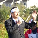 阿南市議選がスタート・新人「すえひさ晃一」候補の挑戦(徳島県阿南市)の様子7