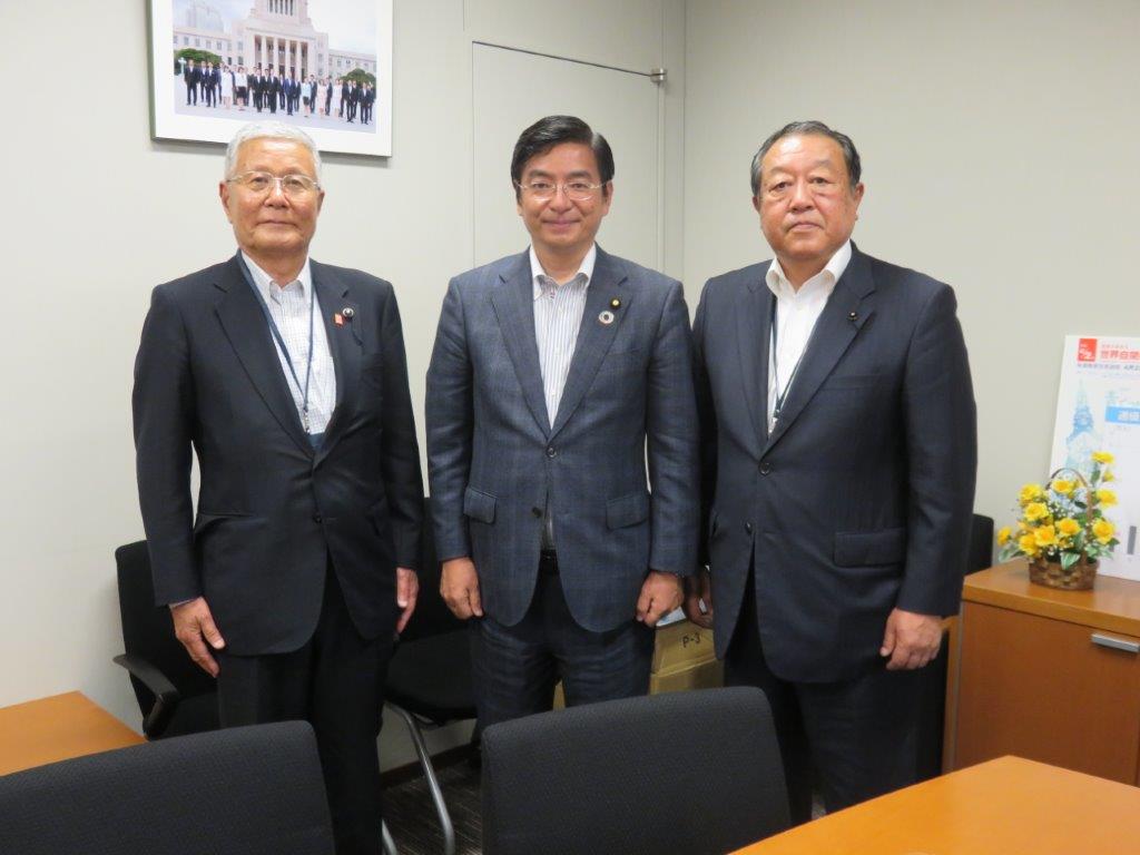 ふるさと・愛媛県議会 西田議長・梶谷副議長が国会事務所に来訪(東京都)