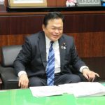 「四国新幹線整備促進期成会」の千葉会長らと共に赤羽国交大臣に要望(東京都)の様子5