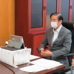 中国地方知事会（村岡会長）からの「HPVワクチンに関する厚労省への要望」（東京都）の様子2