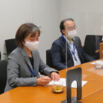 医療的ケア児全国家族会の全国医療的ケアライン（アイライン）宮副（みやぞえ）和歩代表、内多勝康事務局担当と「交通バリアフリー等」で懇談（東京都）の様子6