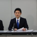 次期参議院（比例代表）原田大二郎予定候補と記者会見（香川県高松市）の様子1