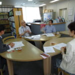 香川県聴覚障害者福祉協会 近藤理事長、太田常務理事と懇談(香川県高松市)の様子2